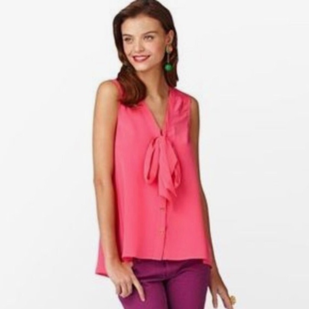 Lilly Pulitzer Raleigh Silk Top - Pink